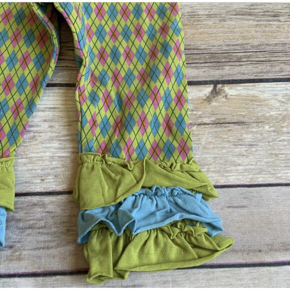 Matilda Jane Green Emerald Argyle Leggings - Picture 3 of 5